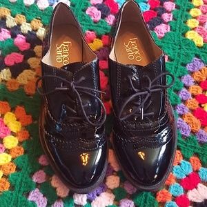 Franco Sarto patent oxfords size 8.5